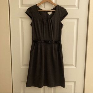 Olivia Matthews belted cap sleeved dress